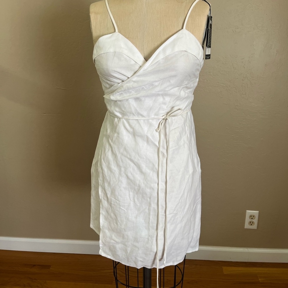 reformation cruz dress in white